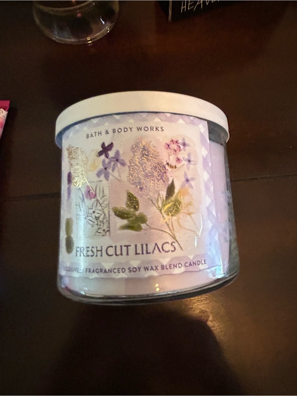Bath & Body Works Pink Gingham Gift Set with Floral Candle & Fragrance All new. - Picture 6 of 12